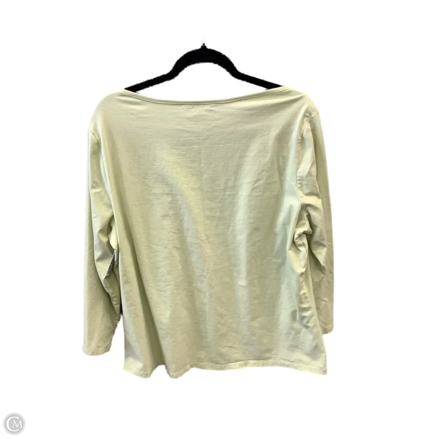 Top Long Sleeve By Lands End In Green, Size: Xl