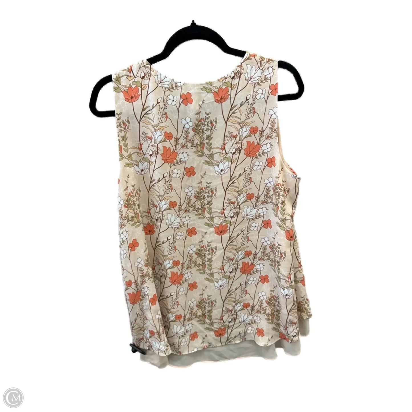 Top Sleeveless By Cato In Pink, Size: L