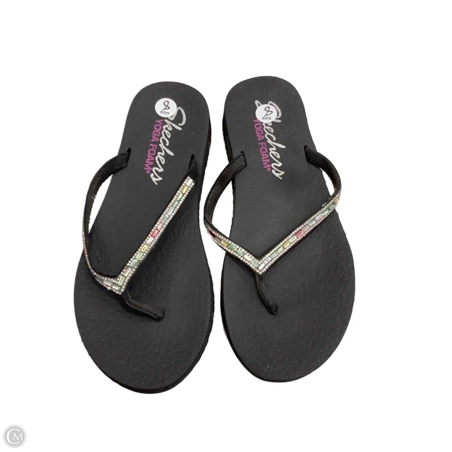 Sandals Flip Flops By Skechers In Black, Size: 8