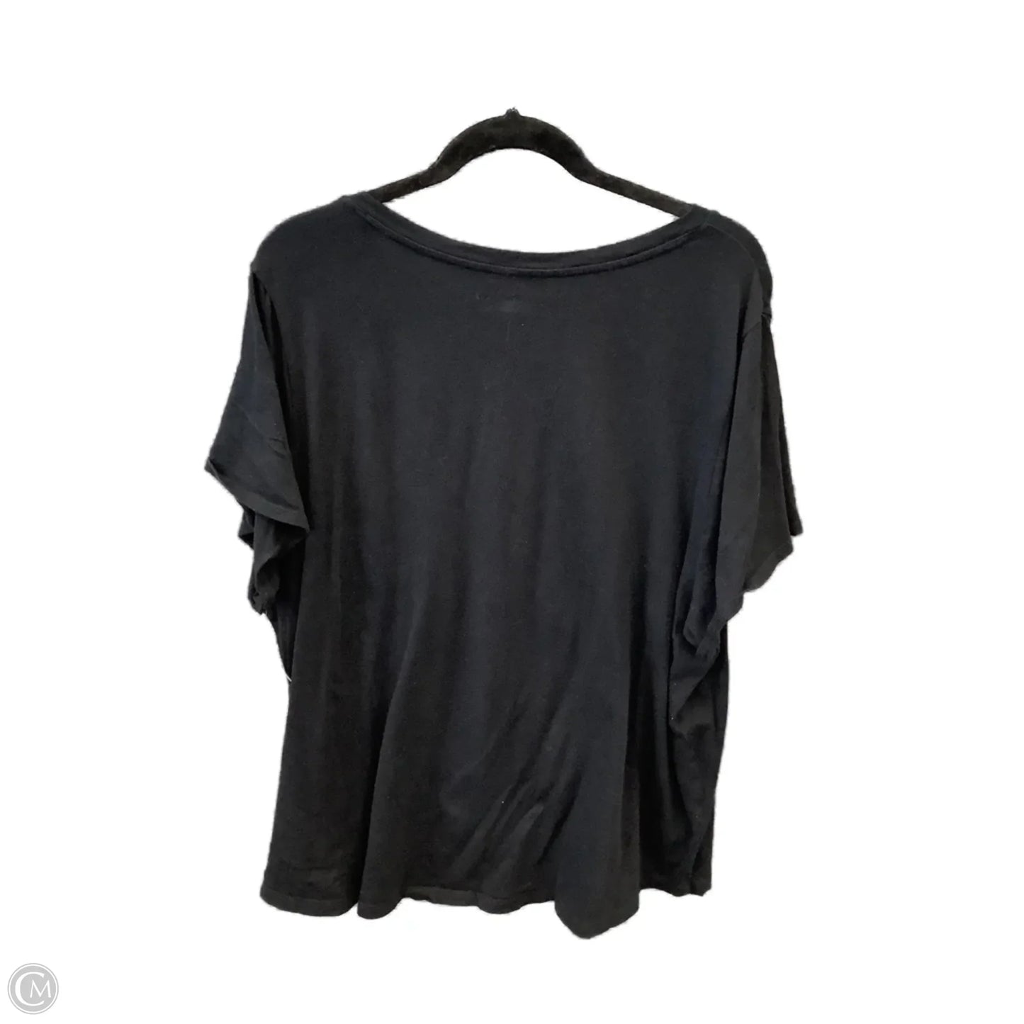 Top Short Sleeve Basic By Old Navy In Black, Size: 2x