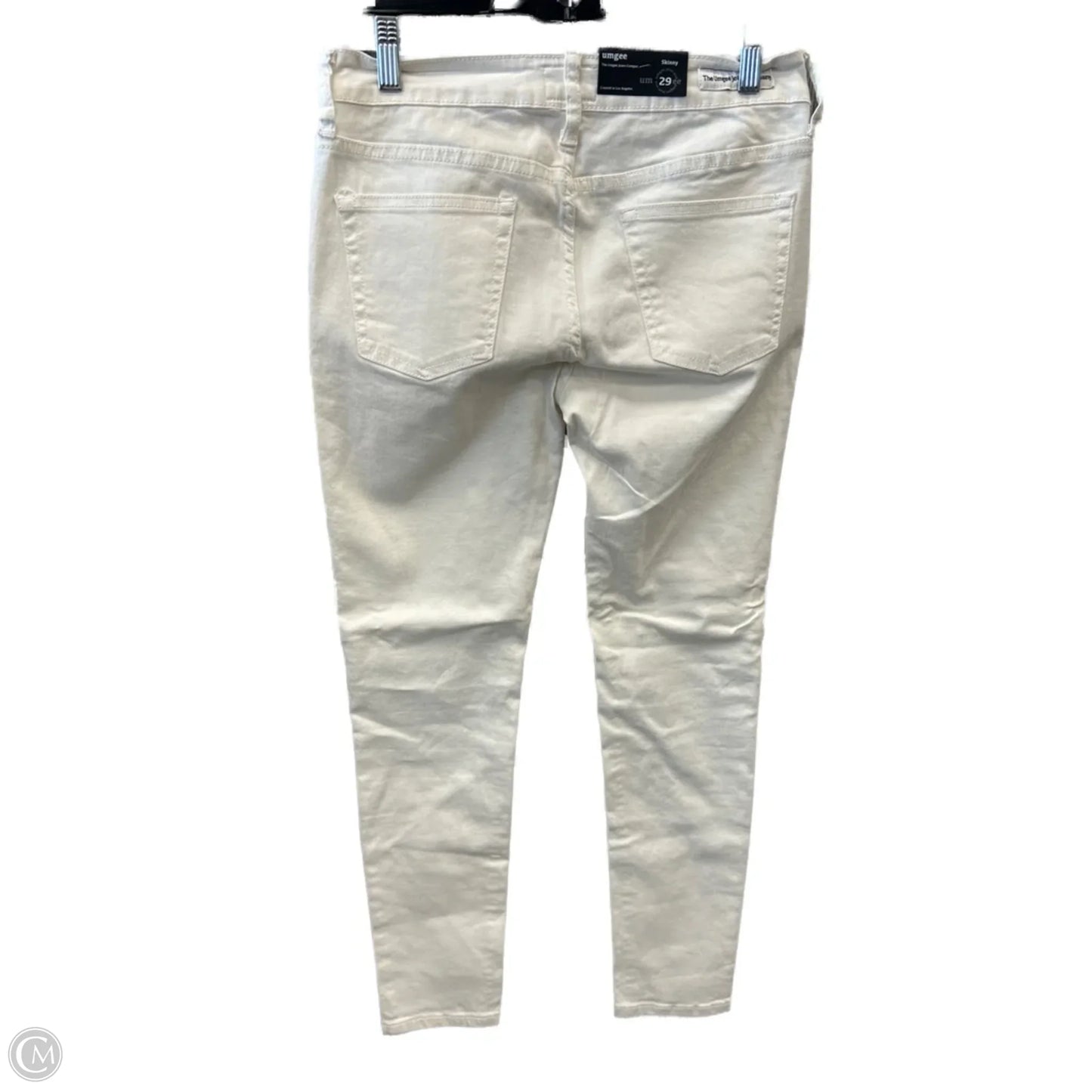 Jeans Skinny By Umgee In White Denim, Size: 8
