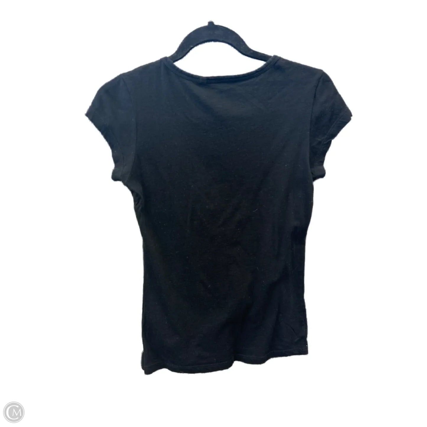Top Short Sleeve By Guess In Black, Size: S