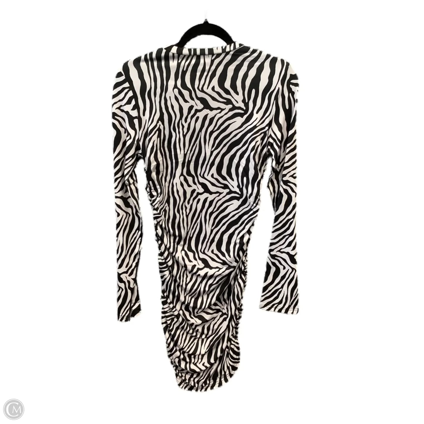 Dress Casual Midi By Clothes Mentor In Zebra Print, Size: L