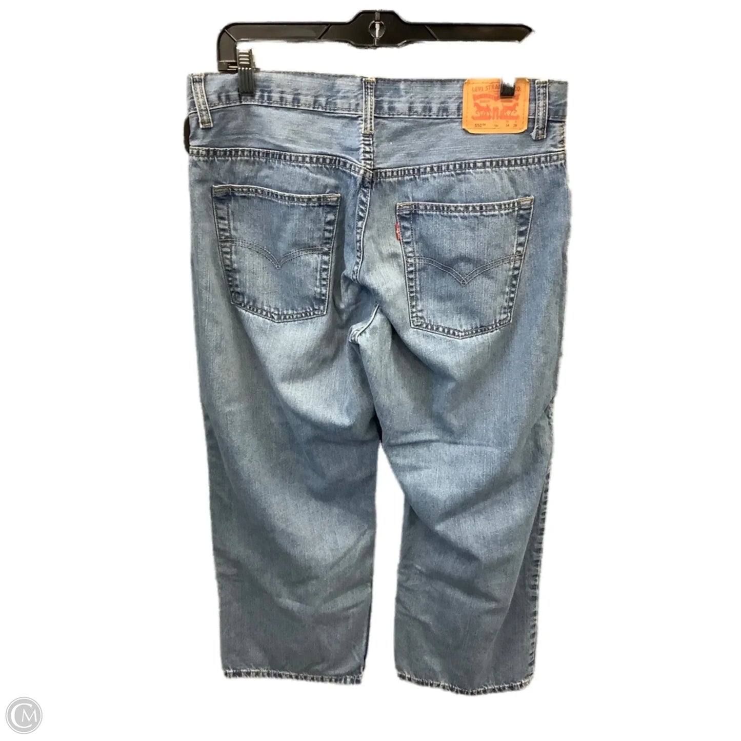 Jeans Wide Leg By Levis In Blue Denim, Size: 16