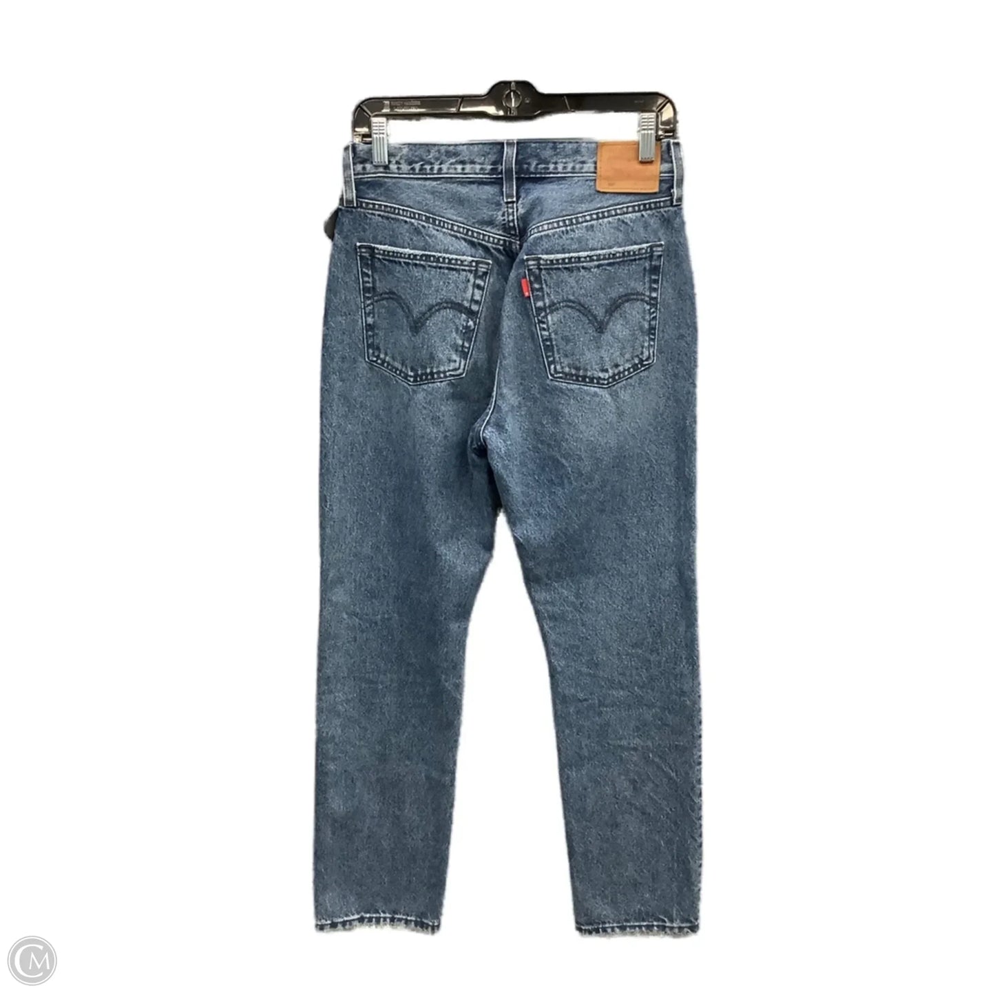 Jeans Straight By Levis In Blue Denim, Size: 8