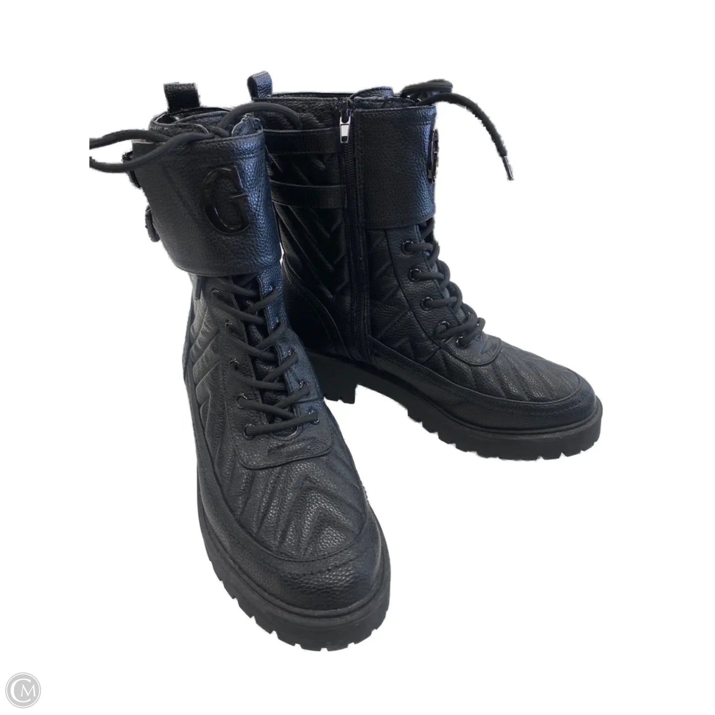 Boots Ankle Flats By Guess In Black, Size: 9