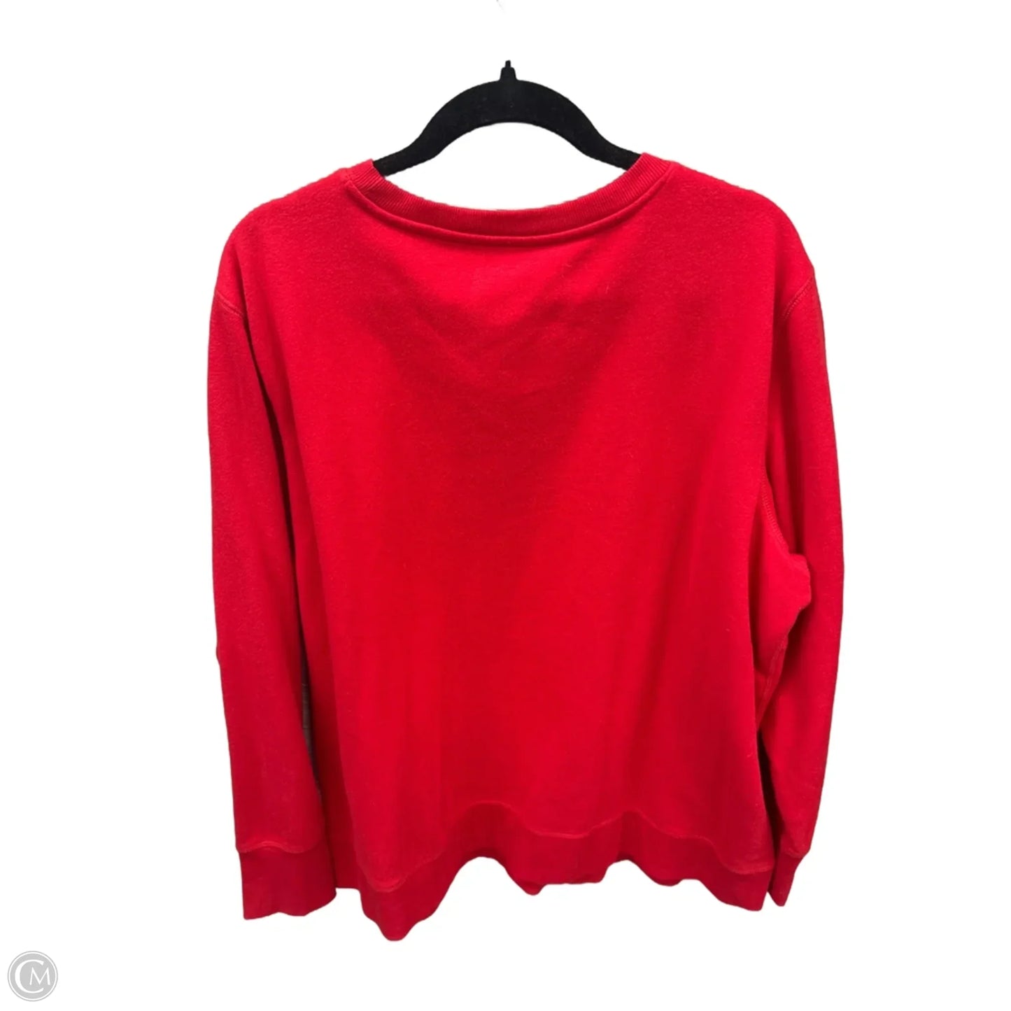 Sweatshirt Crewneck By Tek Gear In Red, Size: 3x
