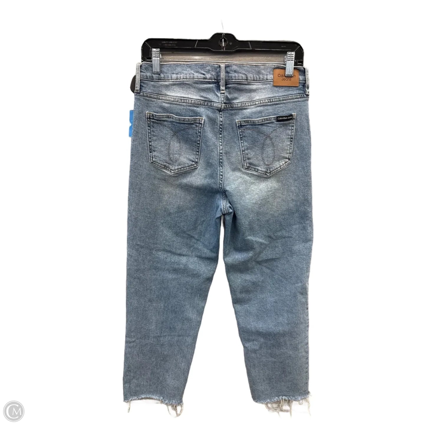 Jeans Straight By Calvin Klein In Blue Denim, Size: 10