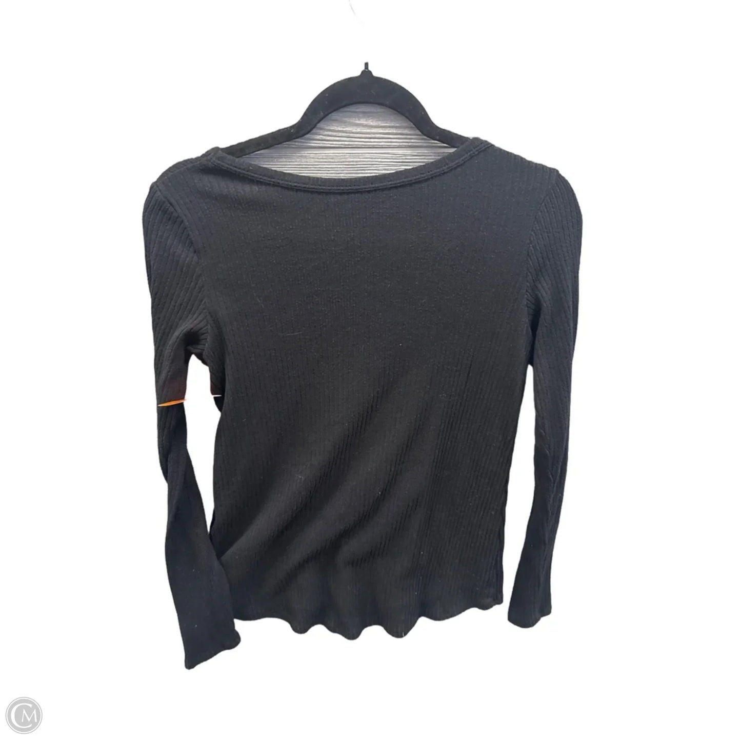 Top Long Sleeve By American Eagle In Black, Size: Xs
