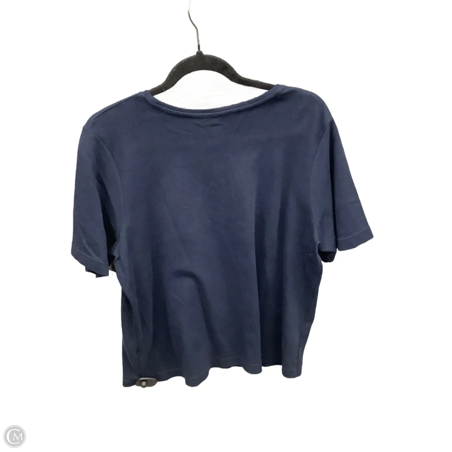 Top Short Sleeve By Cj Banks In Navy, Size: Xl