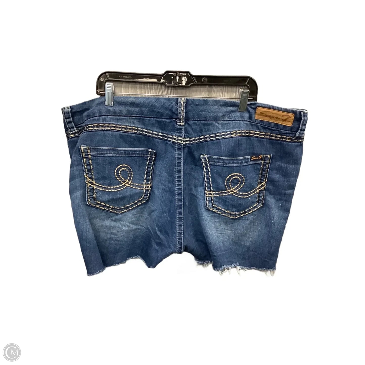 Shorts By Seven 7 In Blue Denim, Size: 18