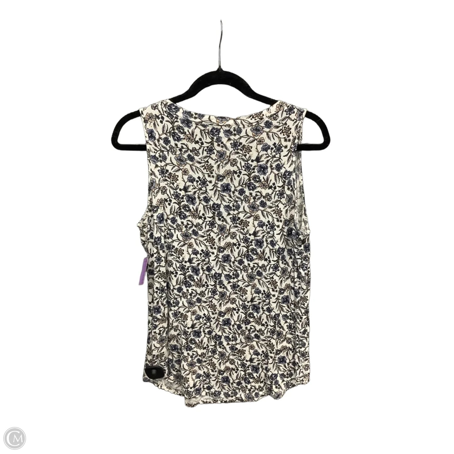 Top Sleeveless By Maurices In Floral Print, Size: L