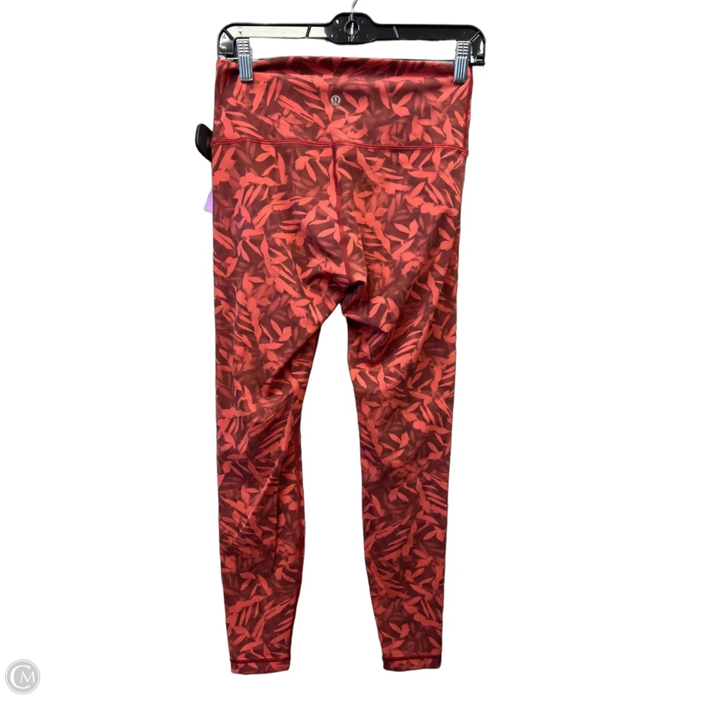 Athletic Leggings By Lululemon In Red, Size: M