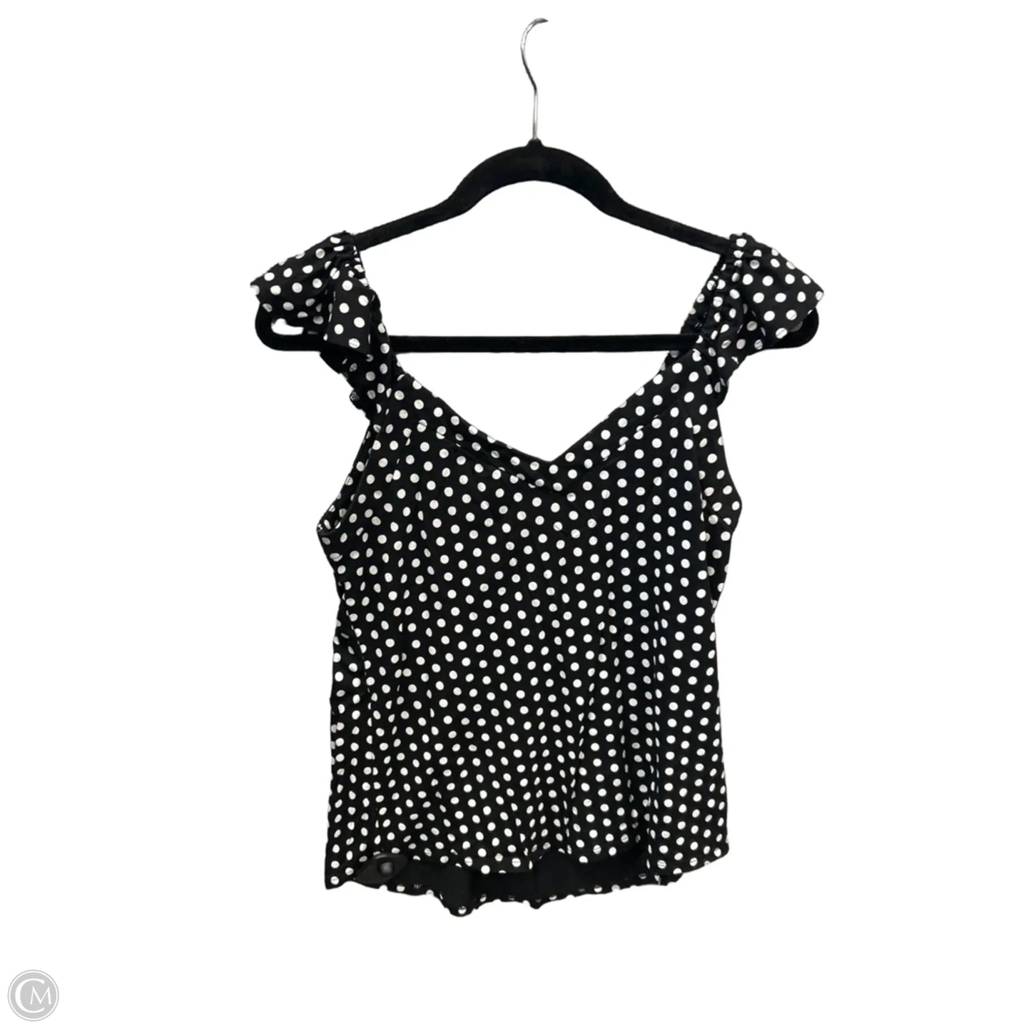 Top Sleeveless By White House Black Market In Polkadot Pattern, Size: S