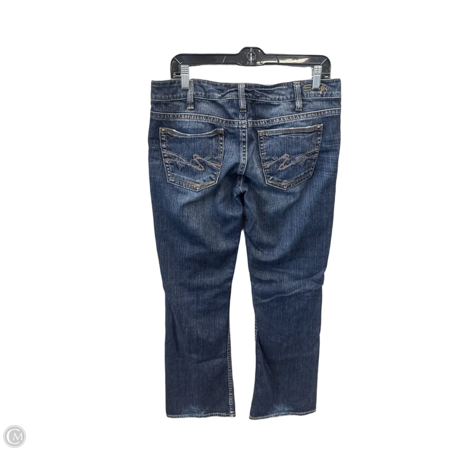 Jeans Boot Cut By Silver In Blue Denim, Size: 12