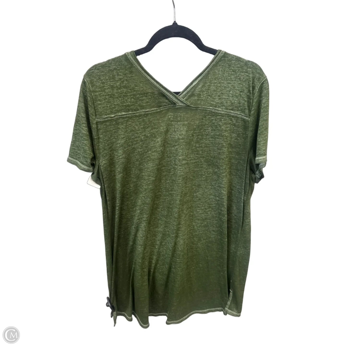 Top Short Sleeve By Time And Tru In Green, Size: Xxl