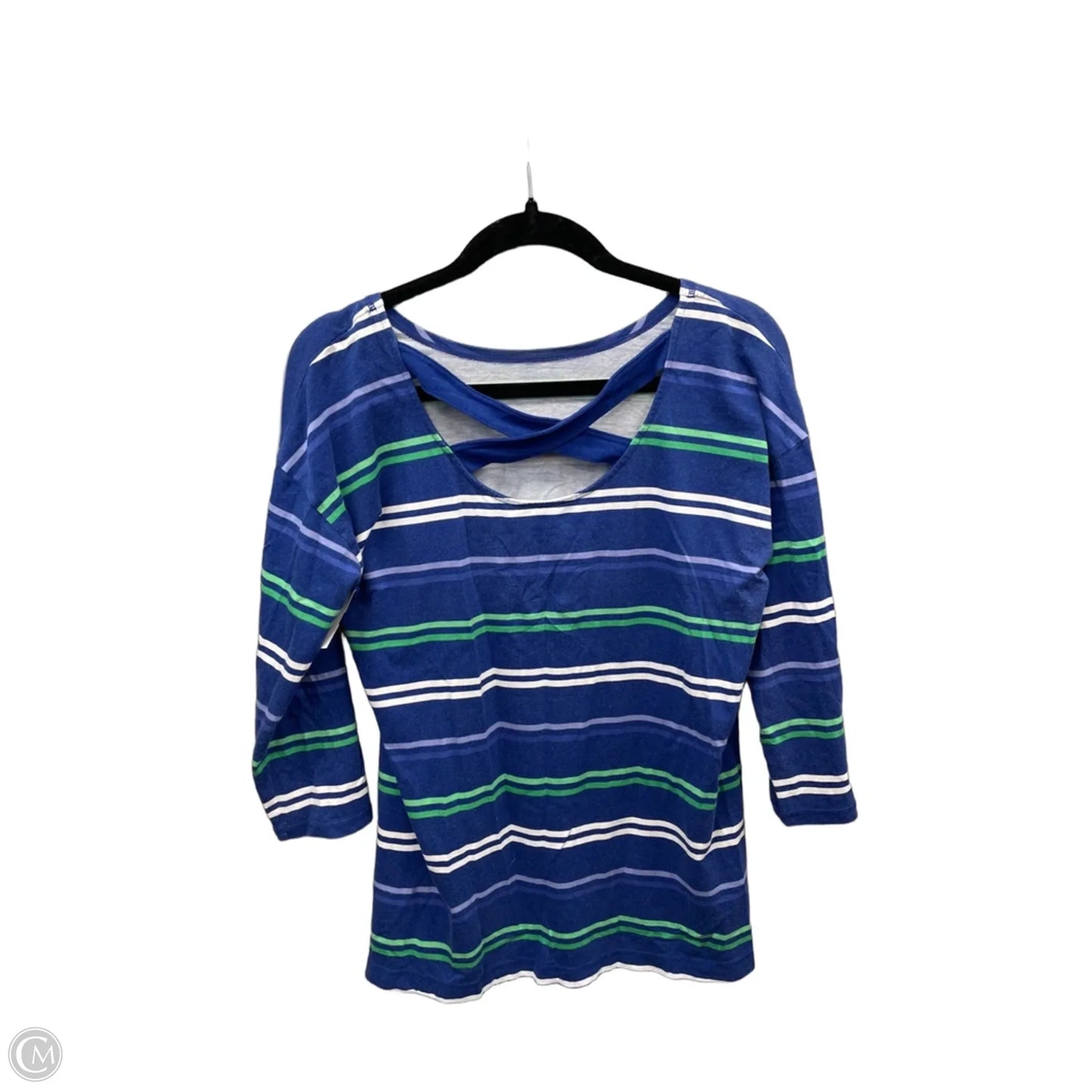 Top 3/4 Sleeve By Talbots In Blue, Size: Mp