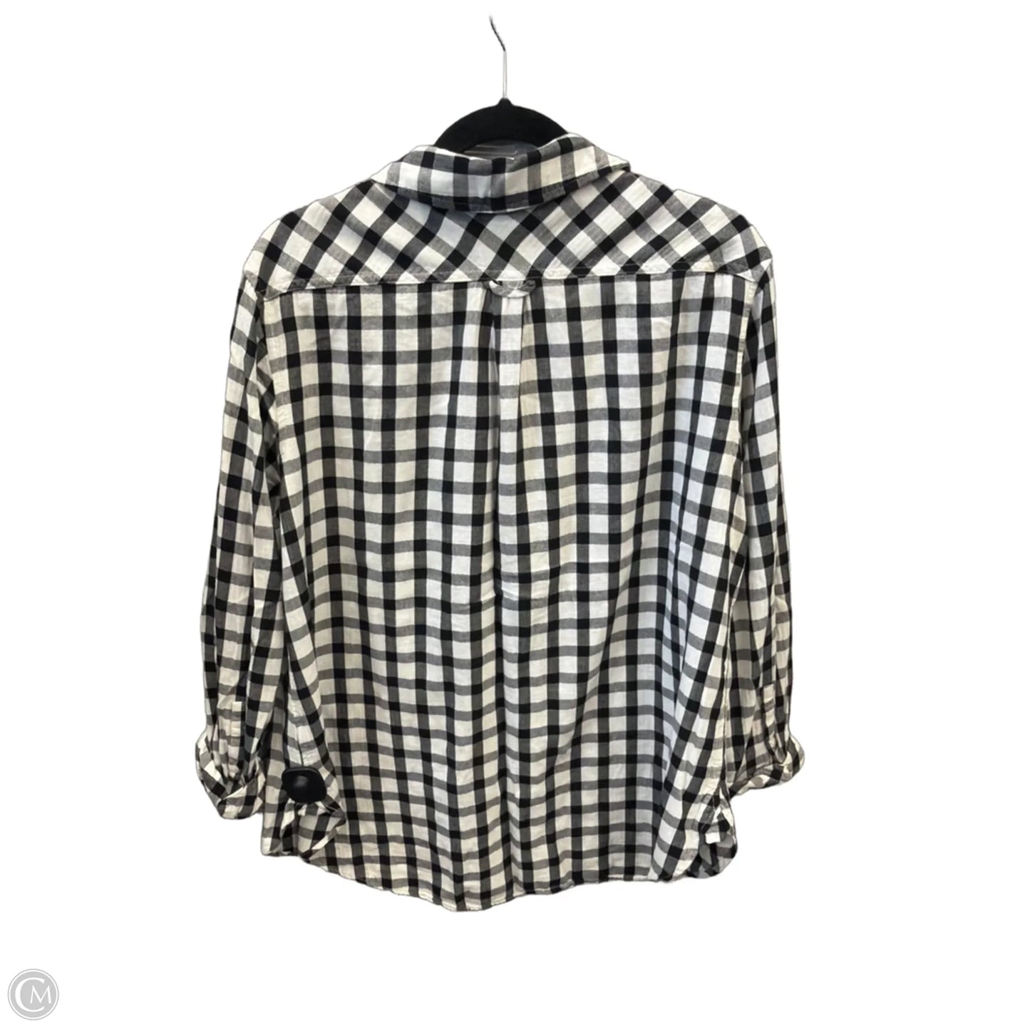 Top Long Sleeve By Ava & Viv In Plaid Pattern, Size: 1x
