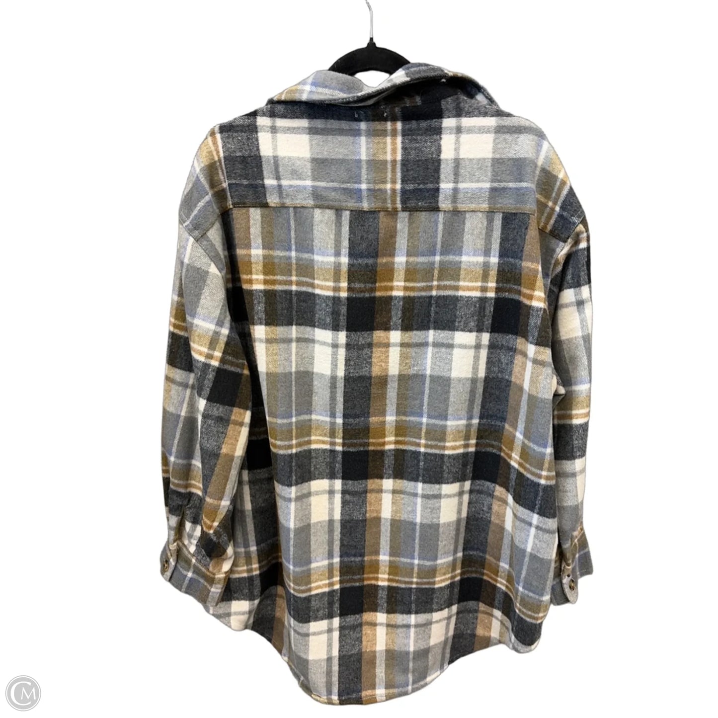 Jacket Shirt By Bke In Plaid Pattern, Size: Xl