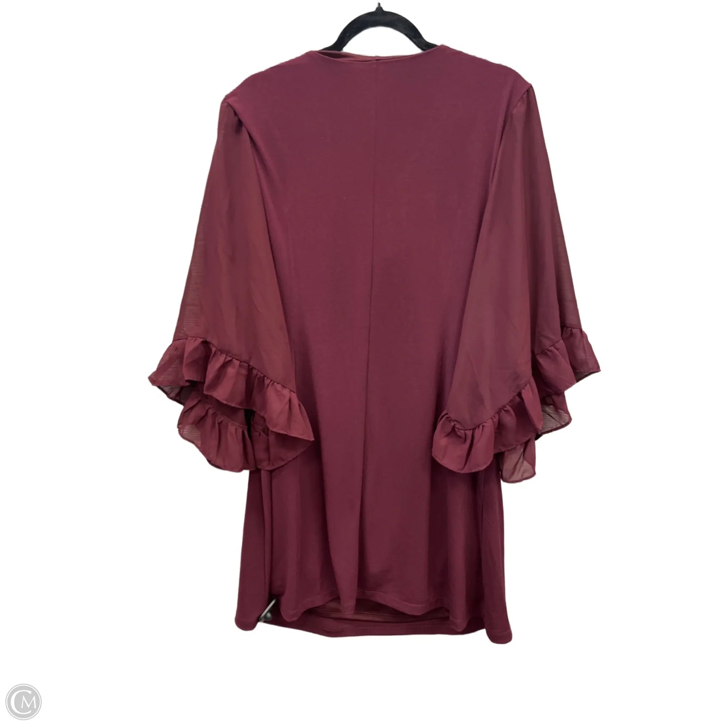 Dress Party Midi By Cato In Maroon, Size: Xl