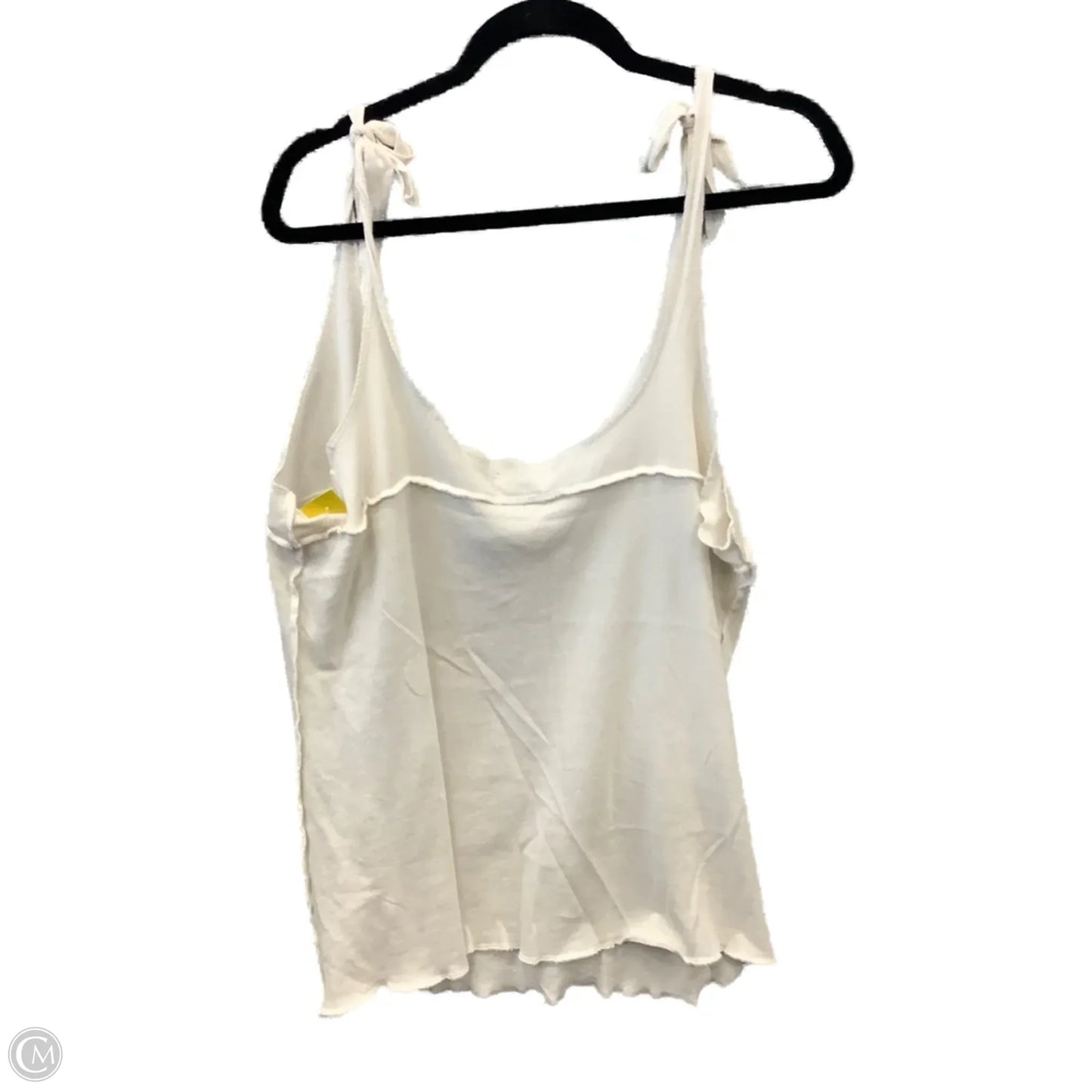 Top Sleeveless By Clothes Mentor In Cream, Size: 2x