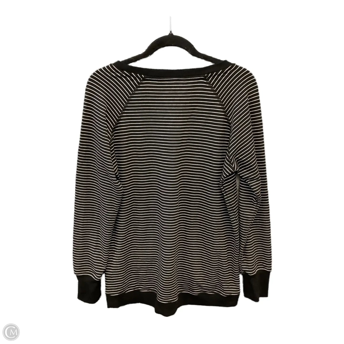 Top Long Sleeve By Danskin In Striped Pattern, Size: L