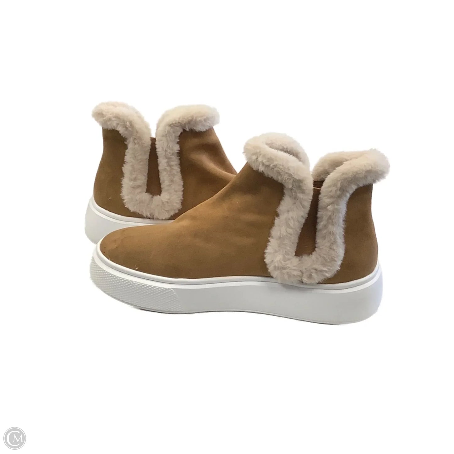 Boots Ankle Flats By Nine West In Gold, Size: 9