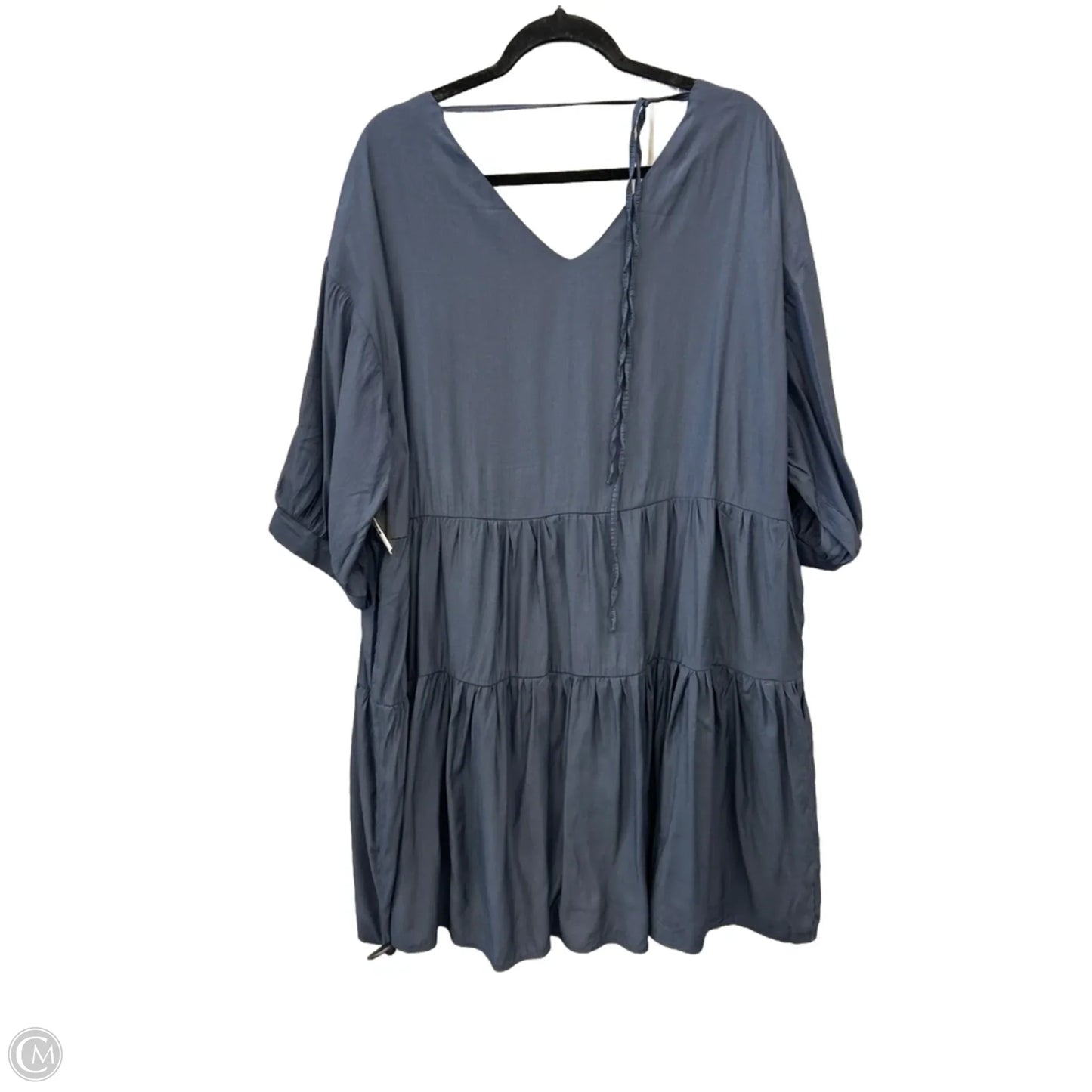 Dress Casual Midi By Davi & Dani In Blue, Size: 1x