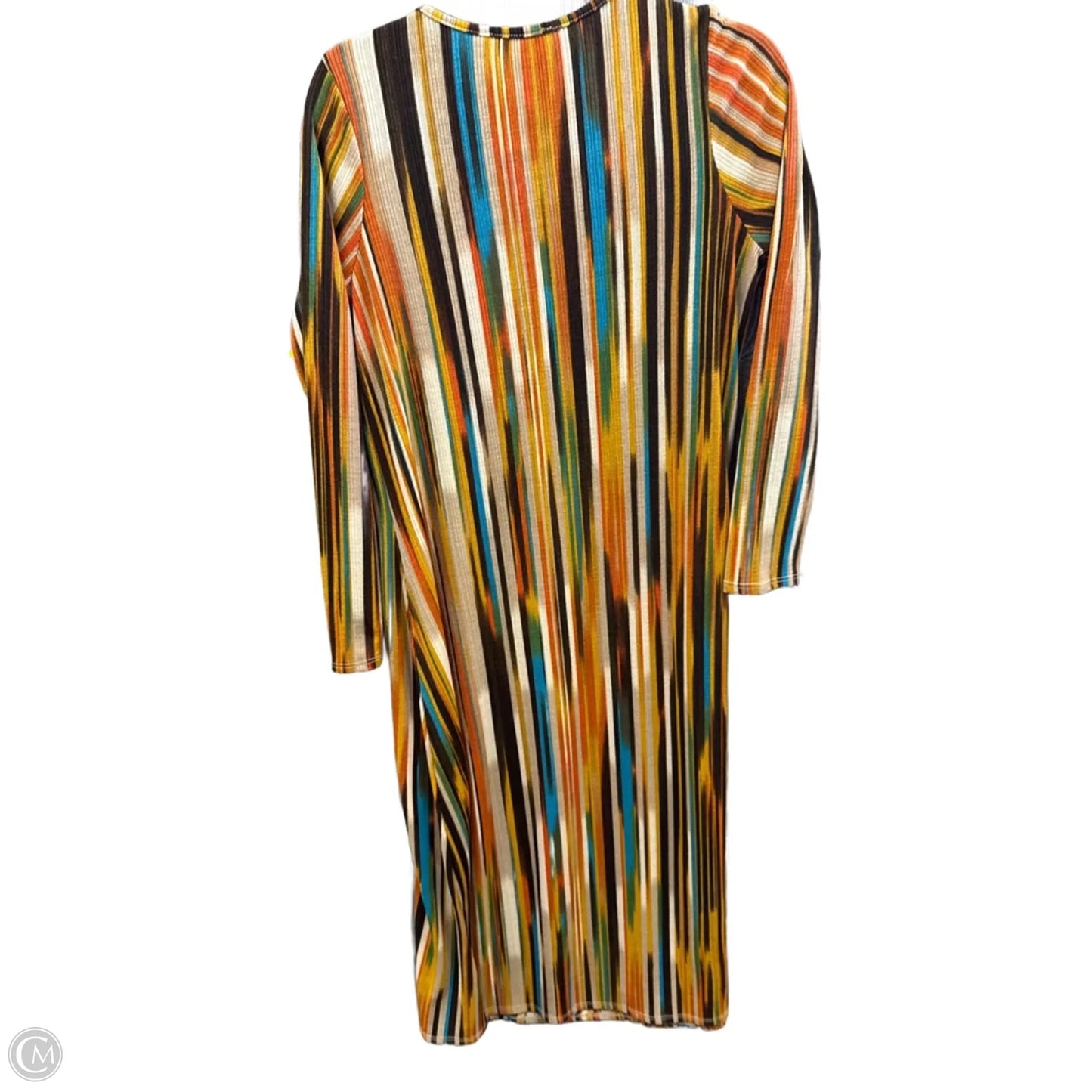 Dress Casual Maxi By Peach Love Cream California In Multi-colored, Size: L