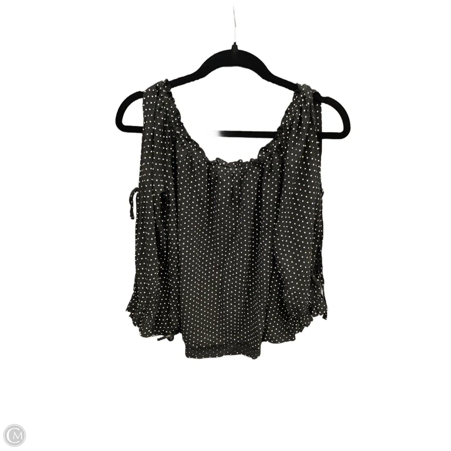Top 3/4 Sleeve By American Eagle In Black, Size: M