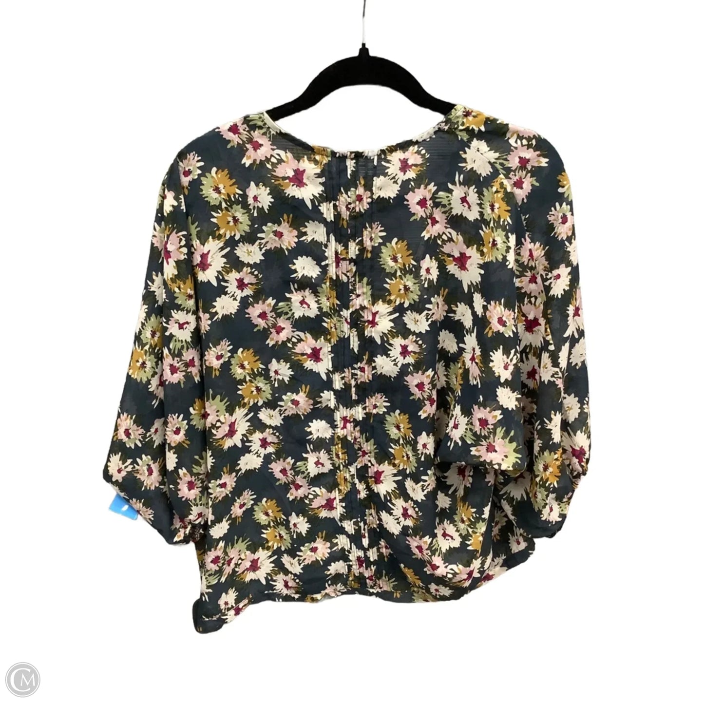 Blouse Long Sleeve By Clothes Mentor In Floral Print, Size: L