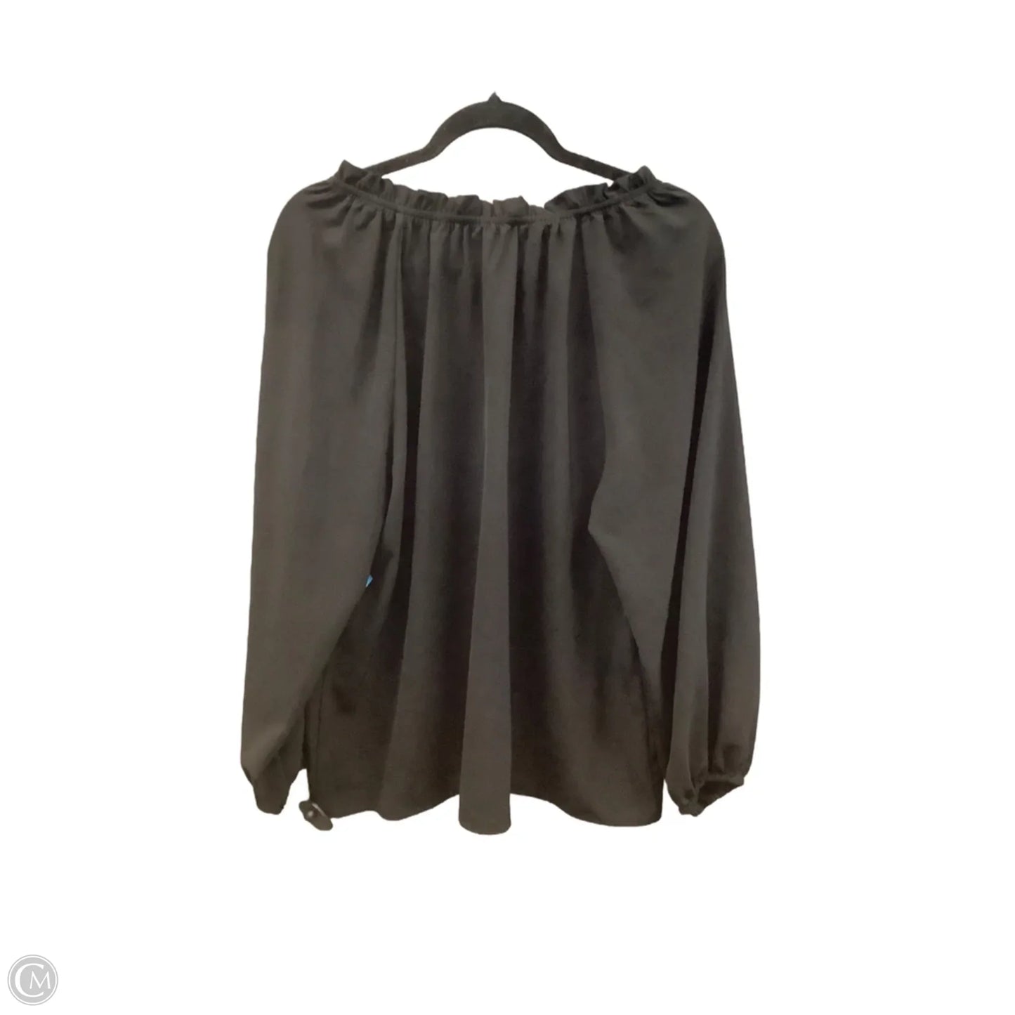 Top Long Sleeve By Cmf In Black, Size: 2x