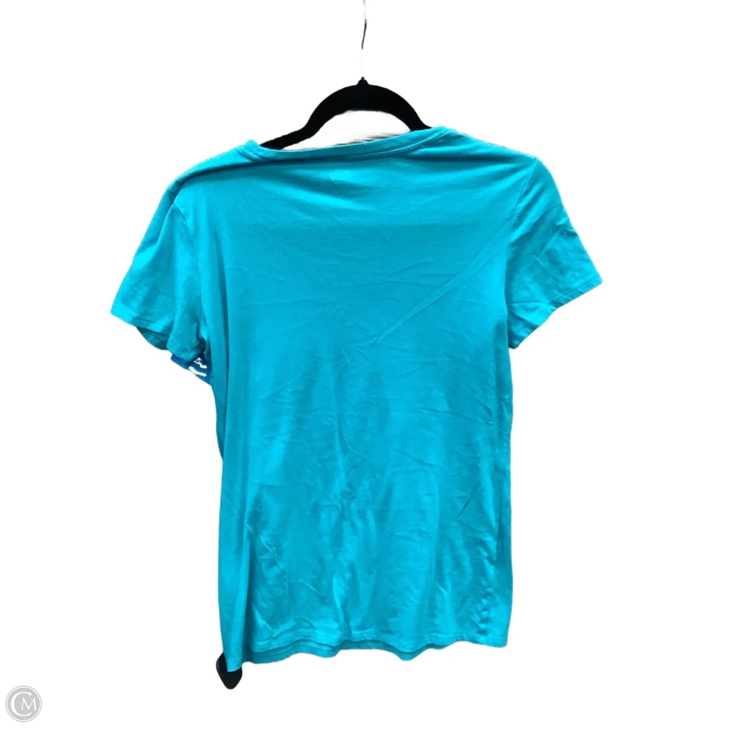 Top Short Sleeve By Pink In Blue, Size: M