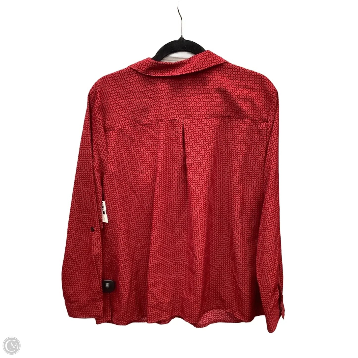 Top Long Sleeve By Rebecca Malone In Red, Size: Xl