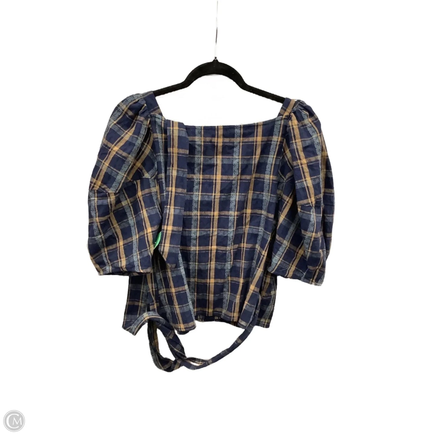 Top Short Sleeve By Madewell In Blue, Size: L