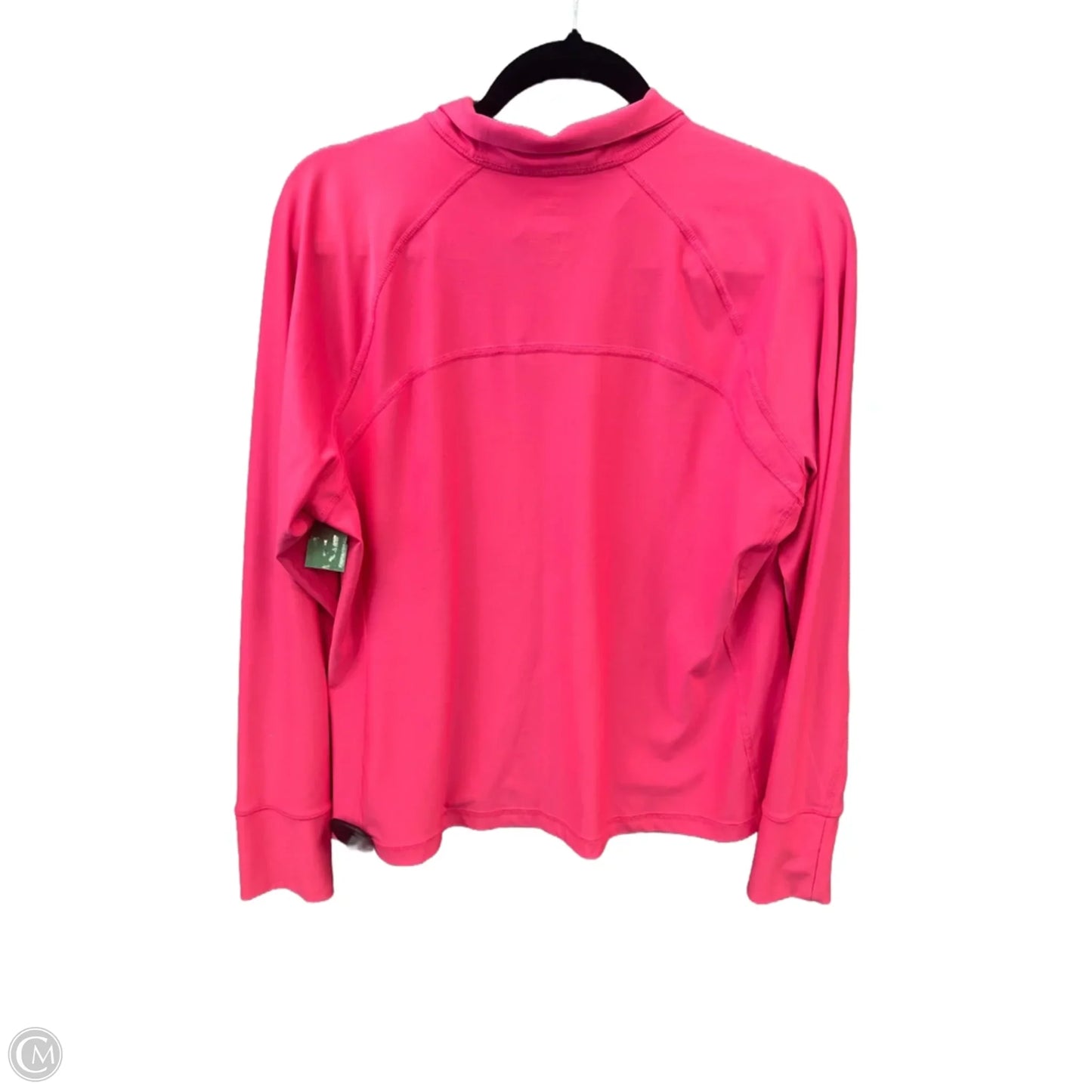 Athletic Top Long Sleeve Collar By Gap In Pink, Size: Xlp