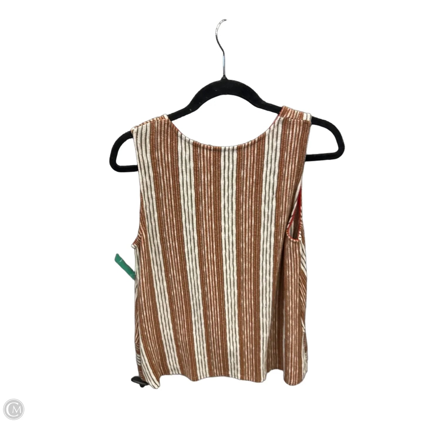 Top Sleeveless By W5 In Striped Pattern, Size: M