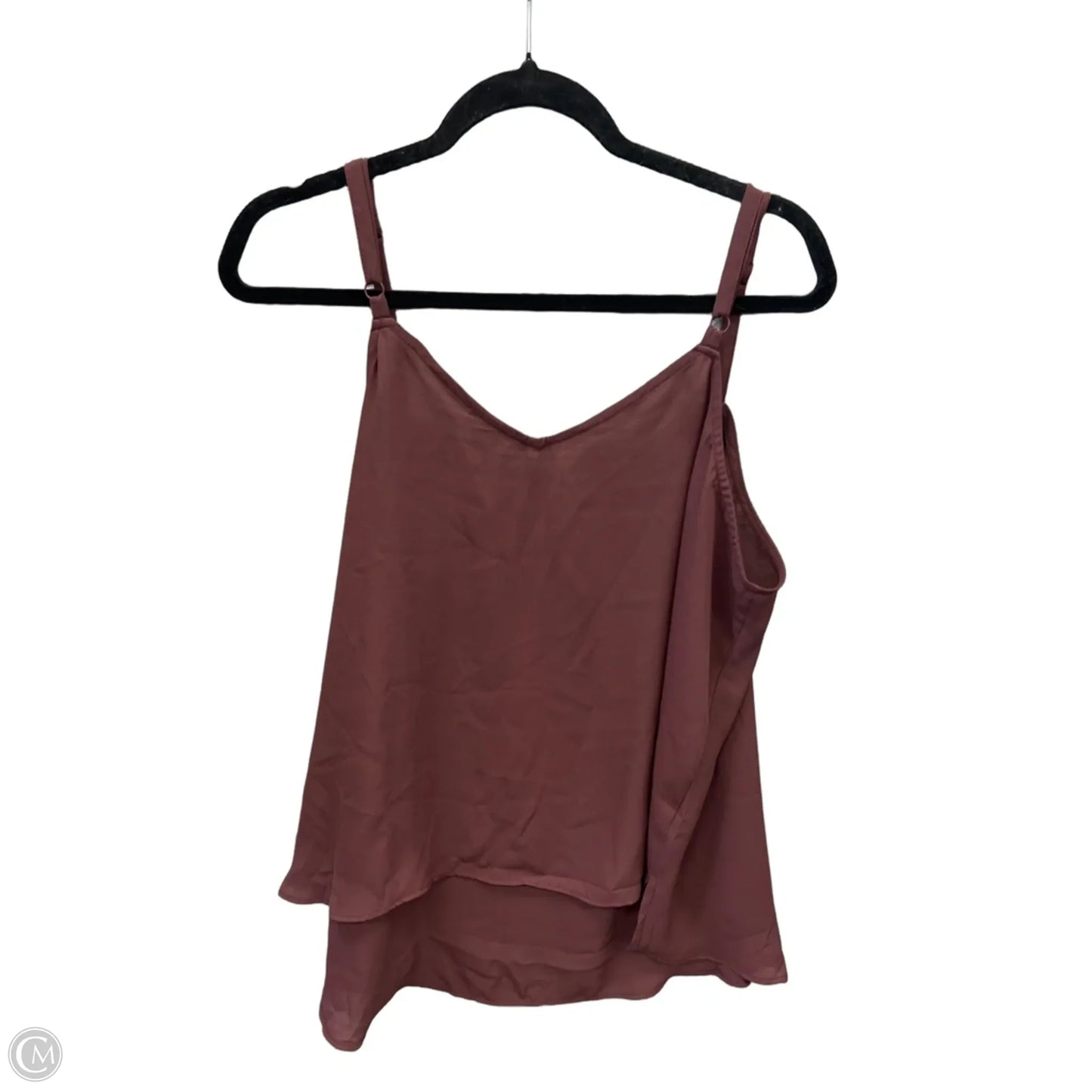 Top Sleeveless By Torrid In Maroon, Size: 1x