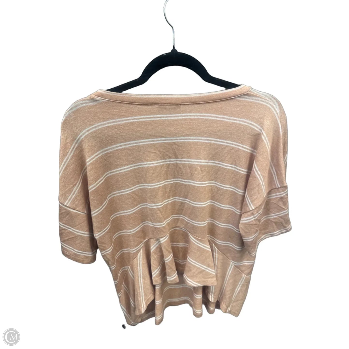 Top Short Sleeve By Lumiere In Striped Pattern, Size: S