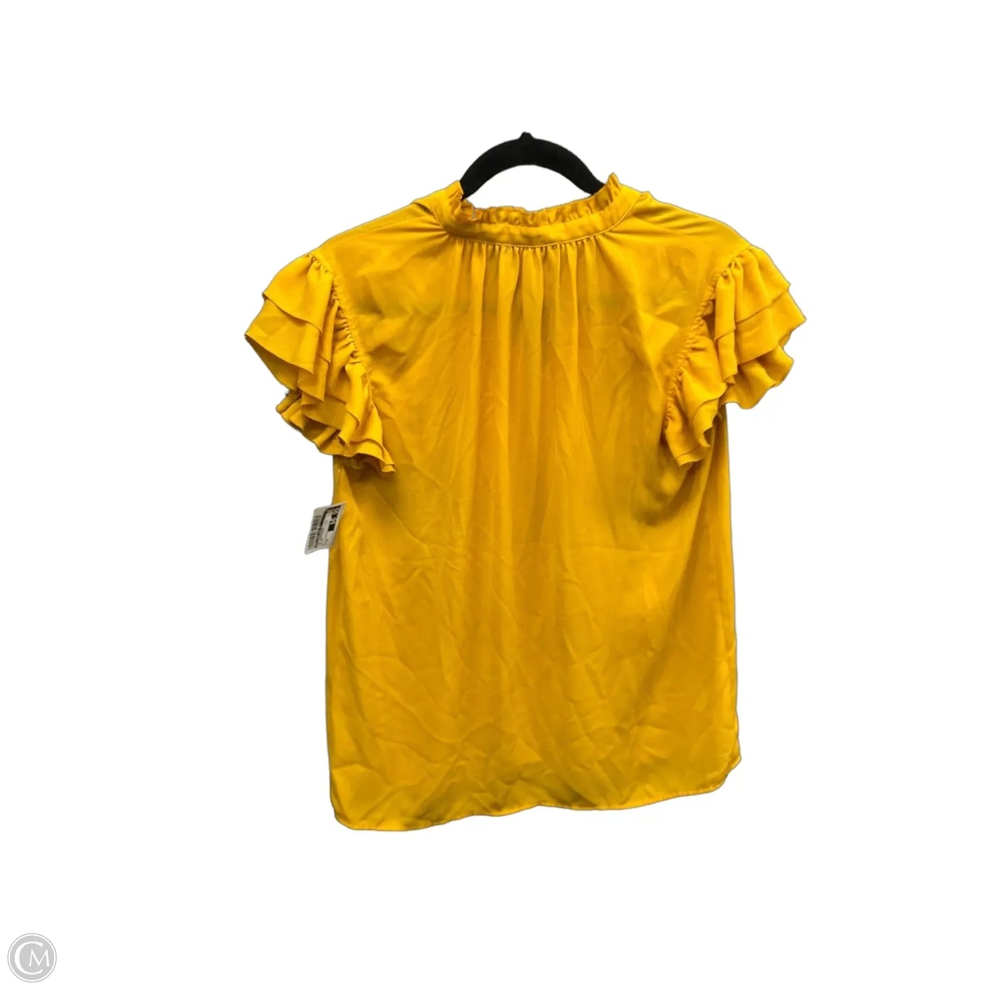 Top Sleeveless By New York And Co In Yellow, Size: M