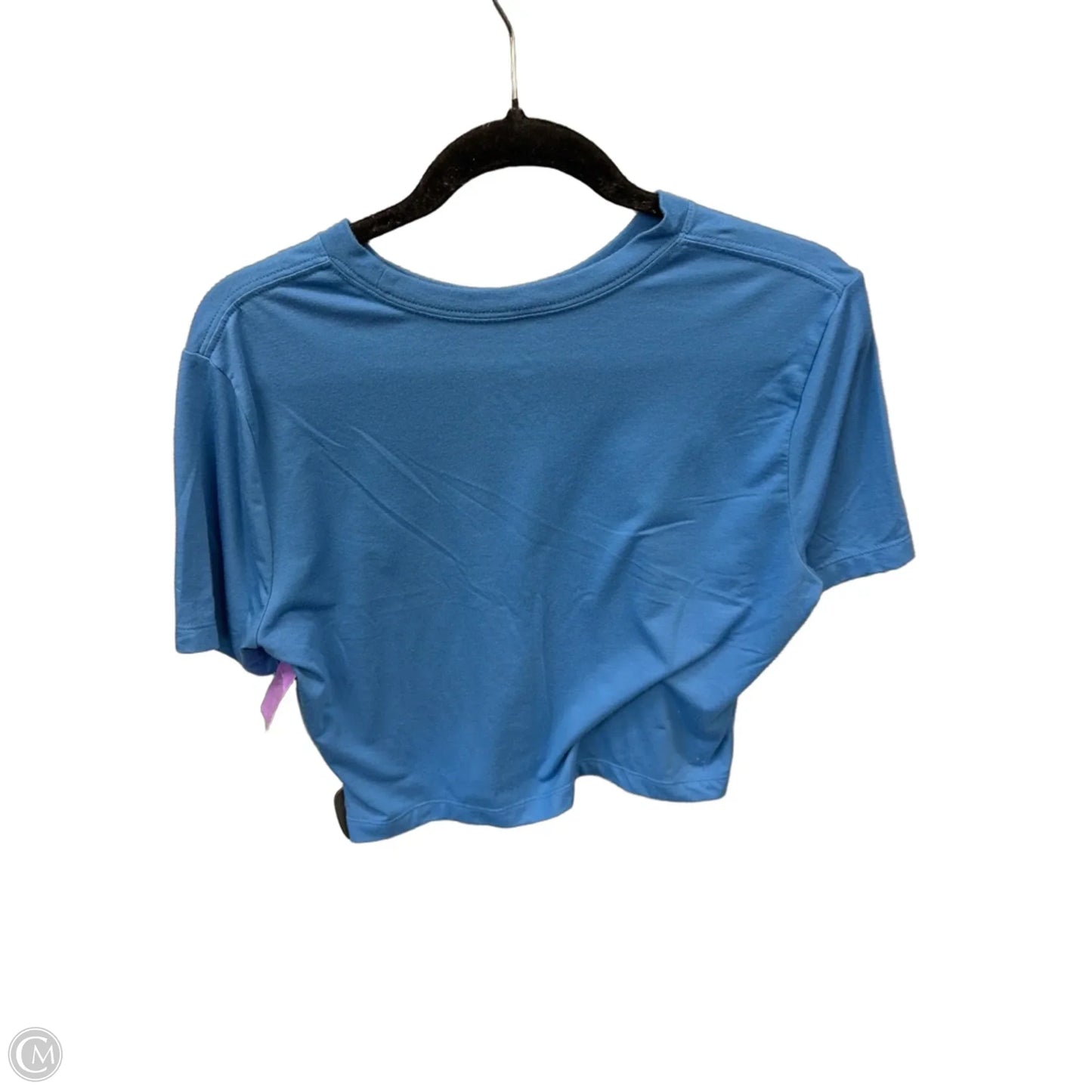 Athletic Top Short Sleeve By Nike In Blue, Size: L