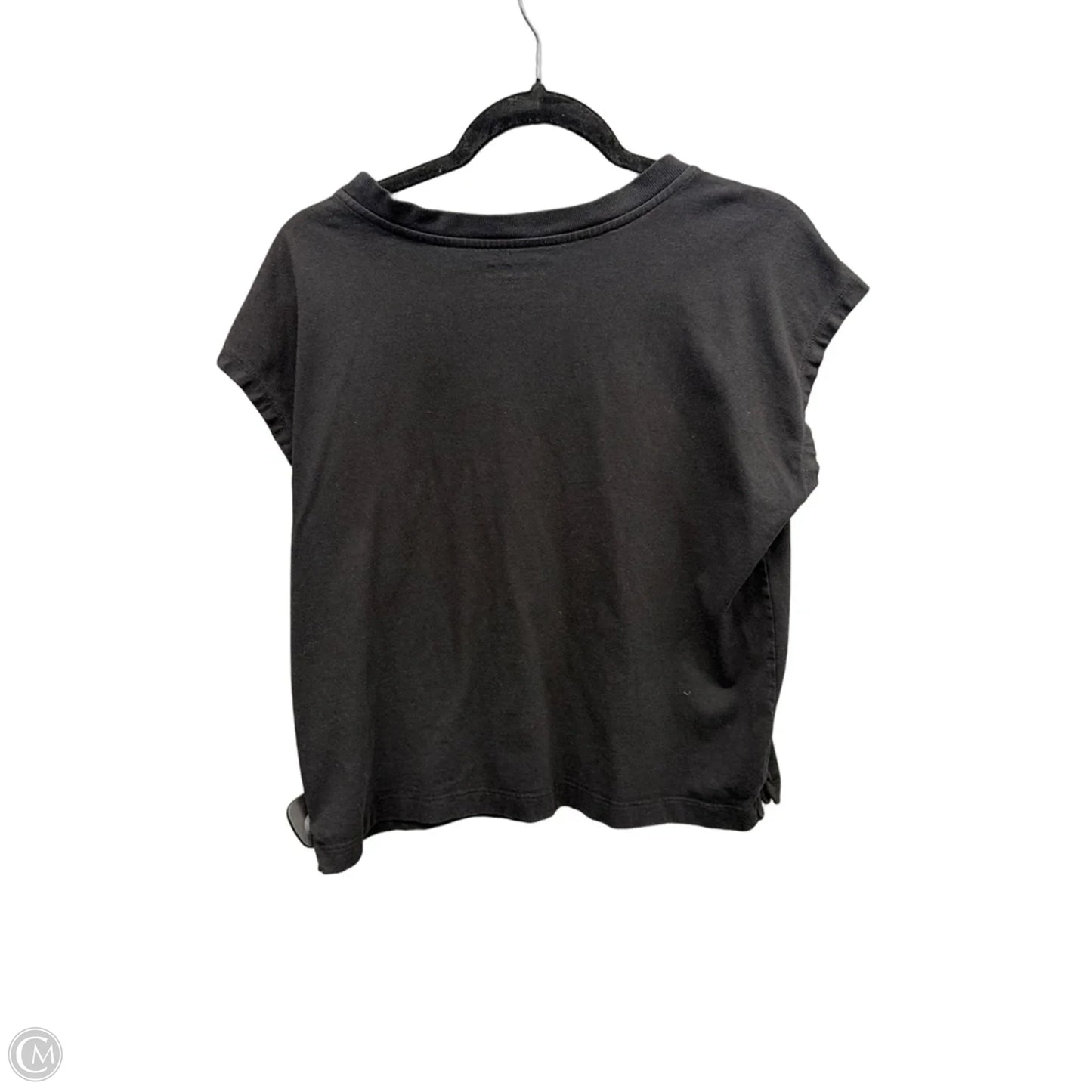 Top Short Sleeve By Loft In Black, Size: M