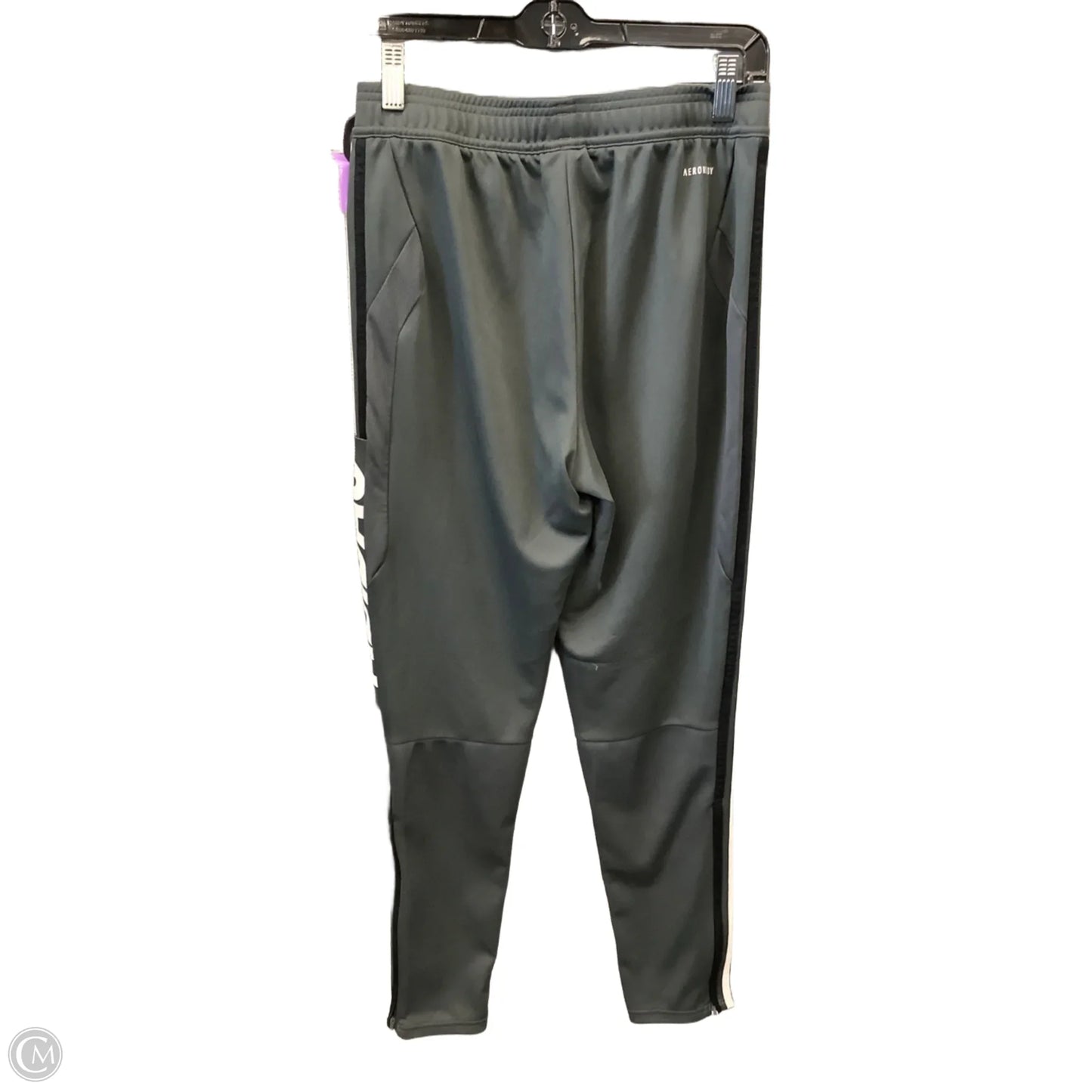 Athletic Pants By Adidas In Grey, Size: S
