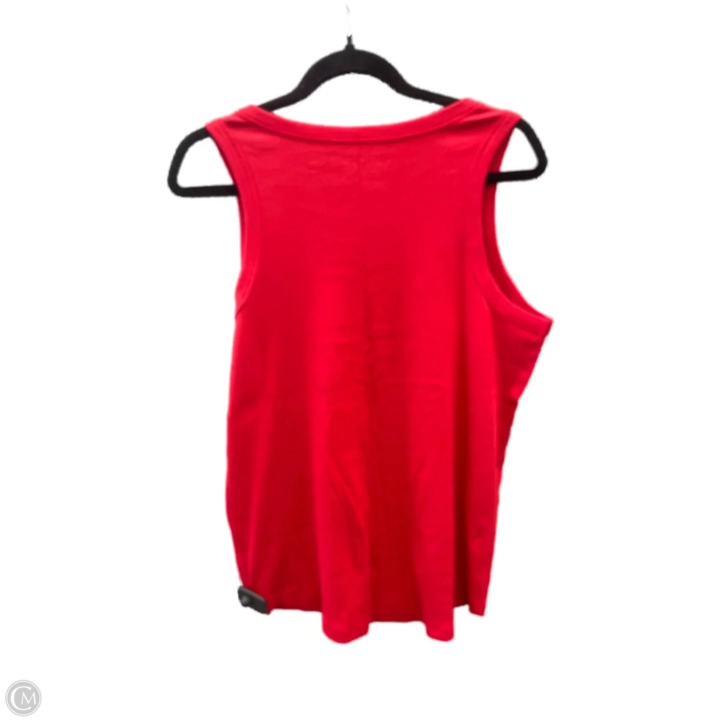 Top Sleeveless By Terra & Sky In Red, Size: Xxl