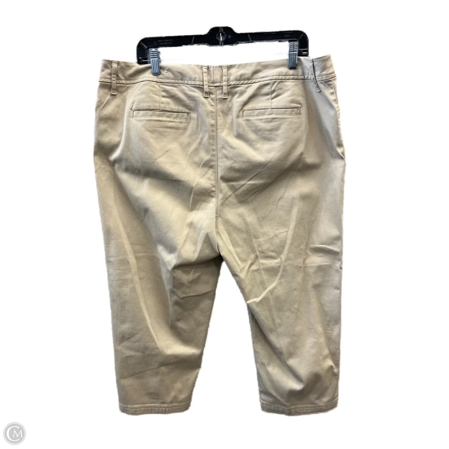 Capris By St Johns Bay In Tan, Size: 18