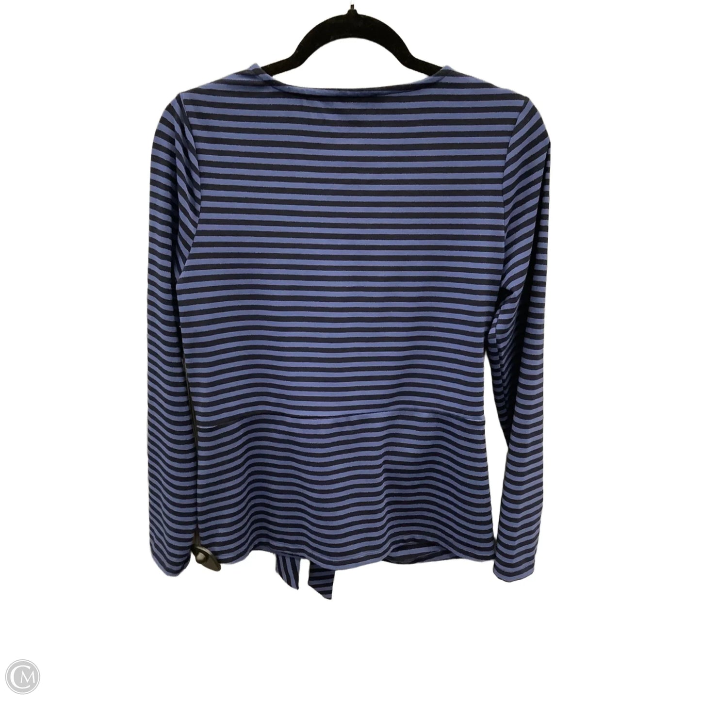 Top Long Sleeve By Tribal In Striped Pattern, Size: M