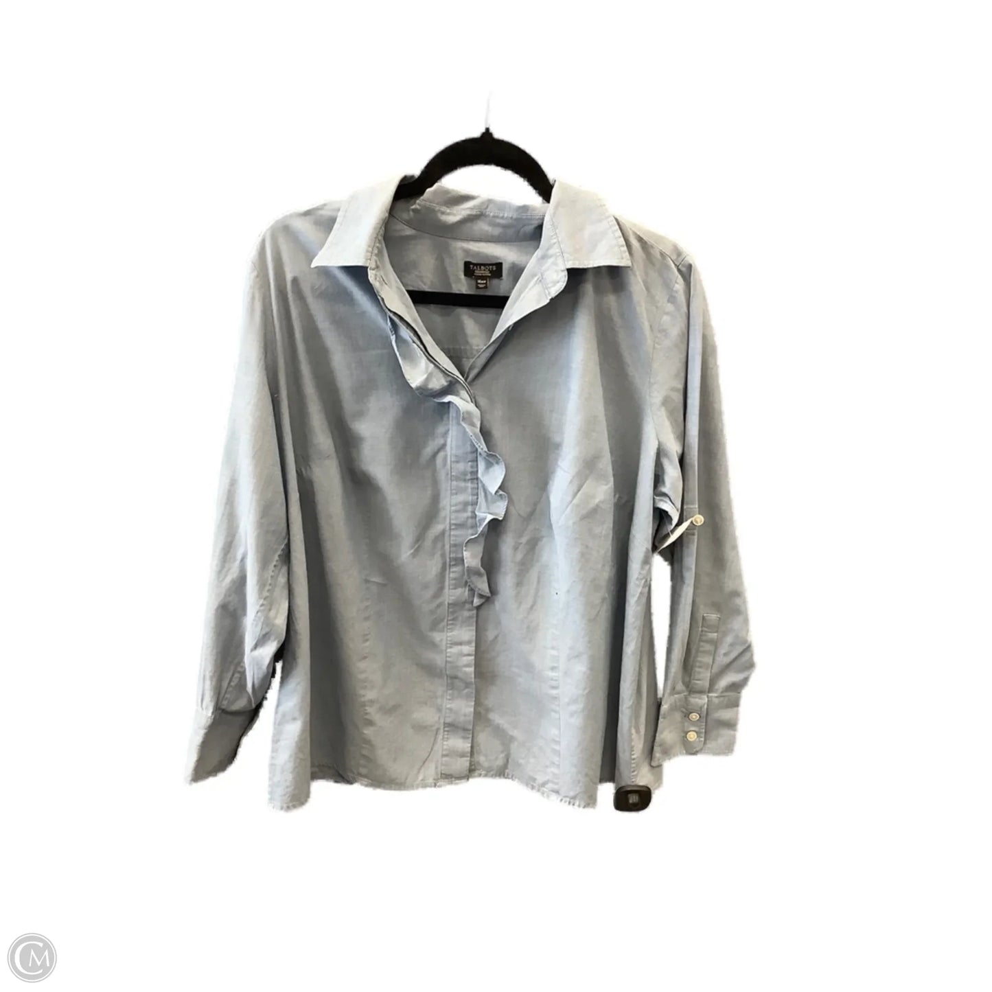 Top Long Sleeve By Talbots In Blue, Size: Xl