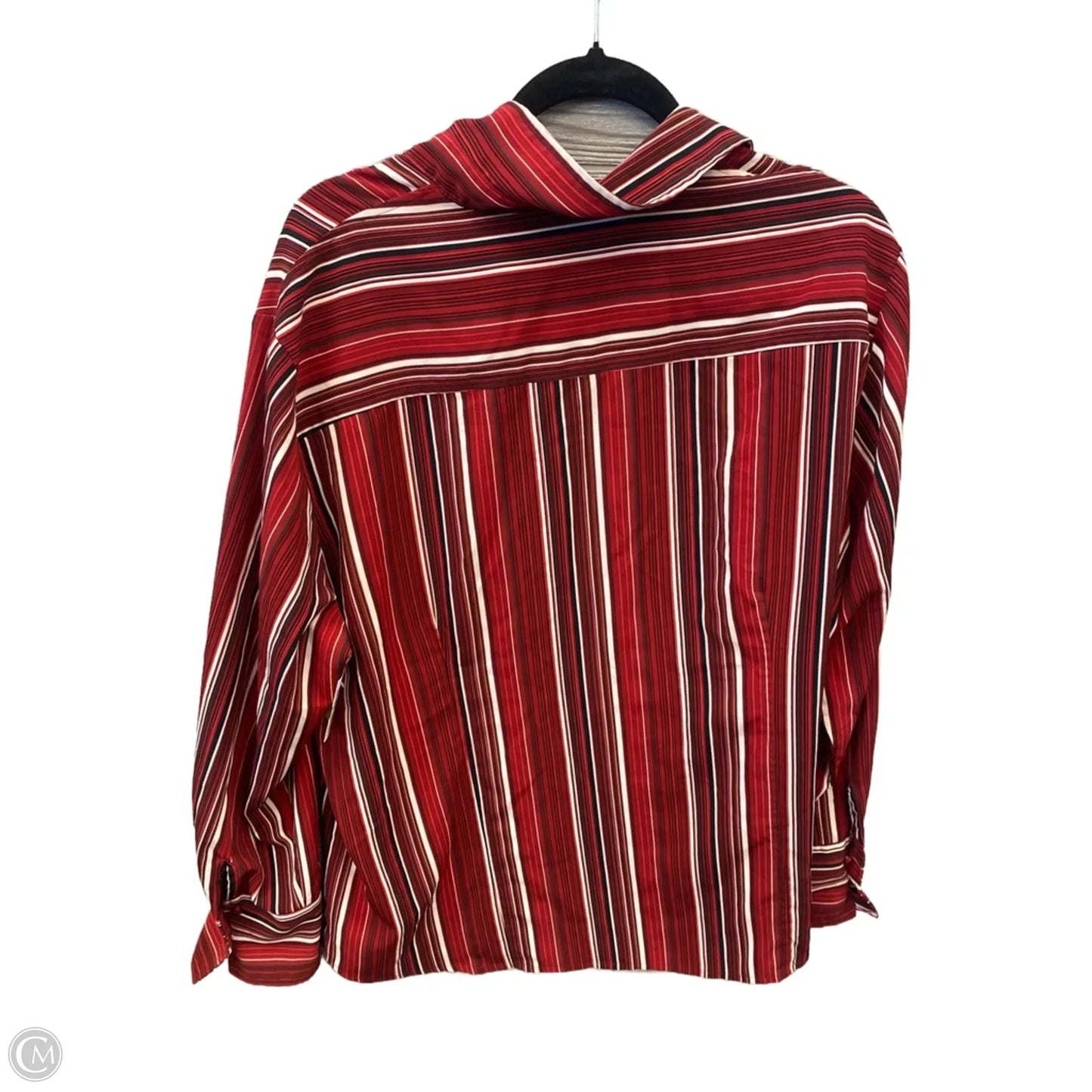 Top Long Sleeve By East 5th In Red, Size: 3x