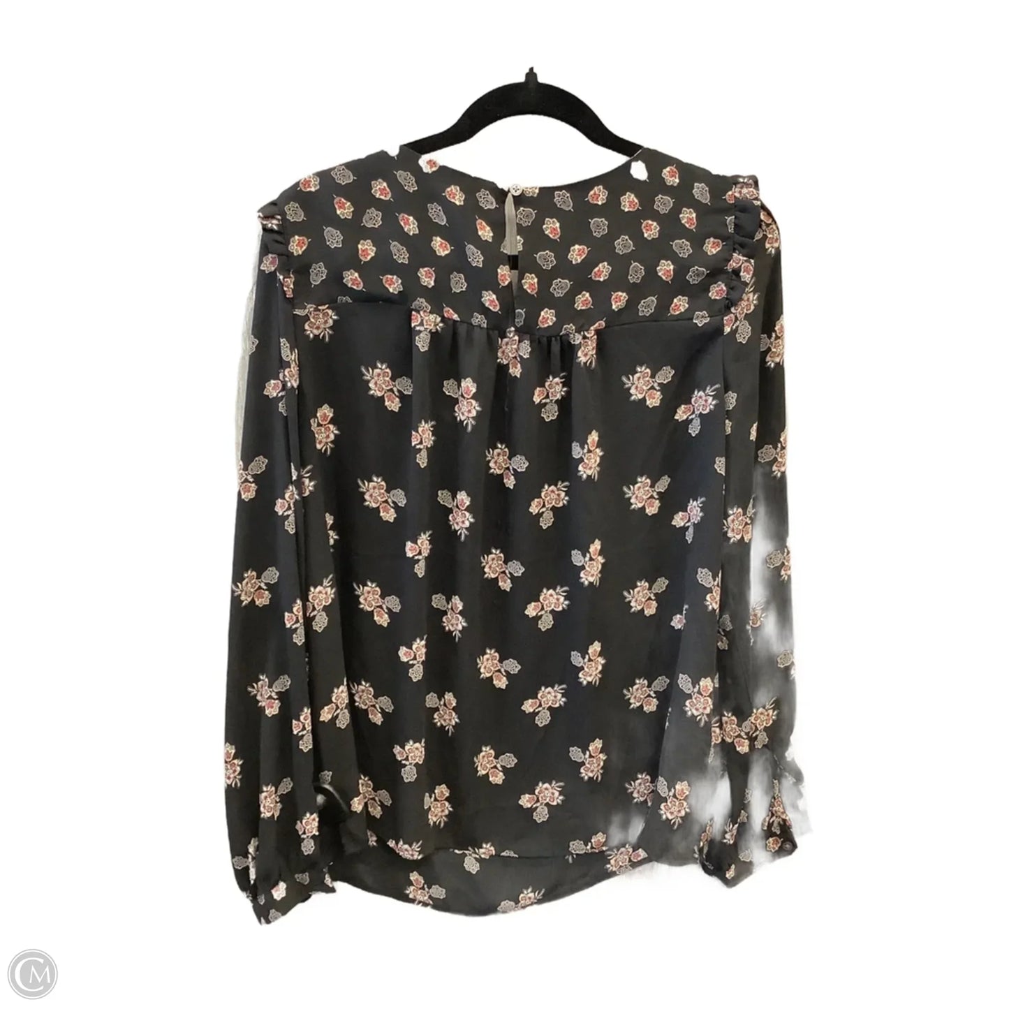 Top Long Sleeve By Loft In Black, Size: L