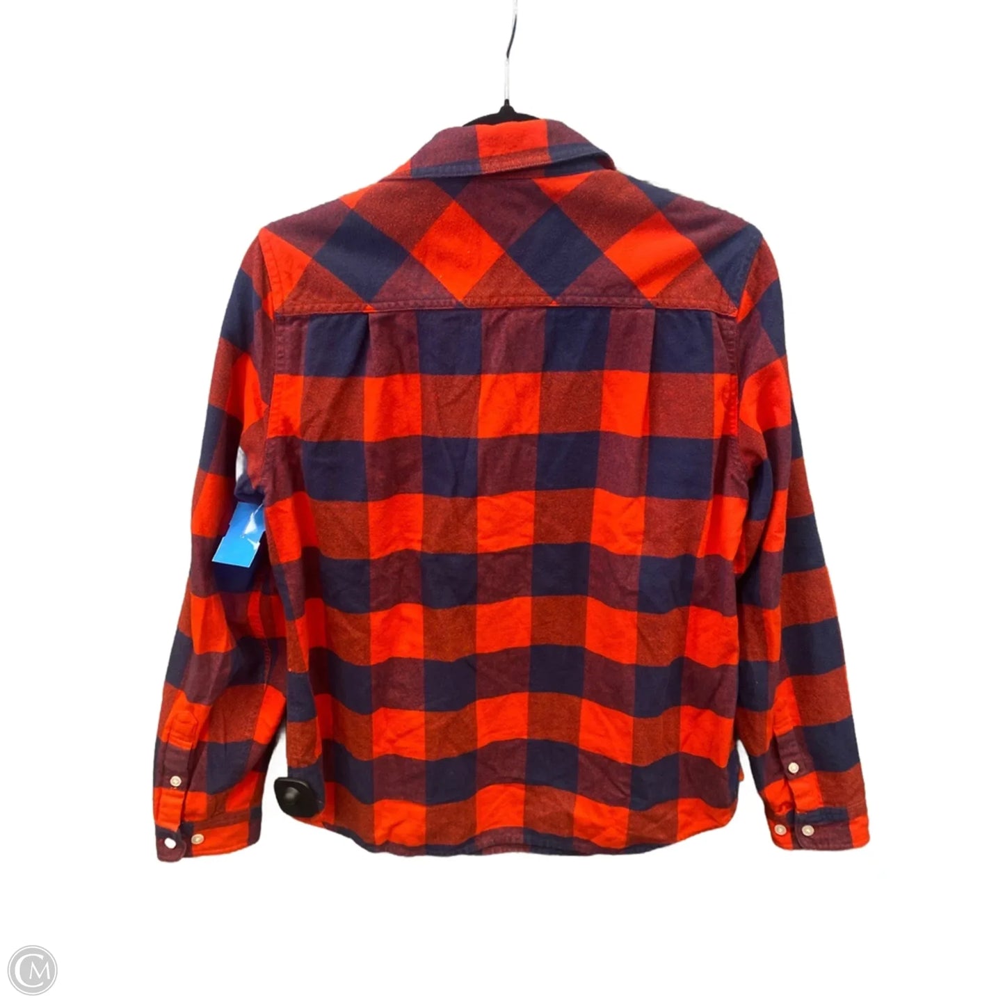 Top Long Sleeve By J. Crew In Blue & Red, Size: S